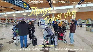 Philippines travel VLOG #1. Winnipeg, Canada to Manila, Philippines flight.