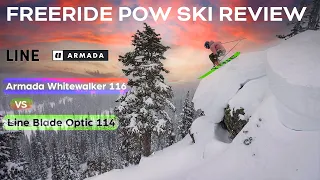 Armada Whitewalker 116 vs The Line Blade Optic 114 - Freeride ski review (4K)