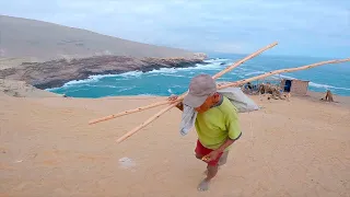 tio adrian - EL HOMBRE QUE VIVE SOLO - casa en acantilado de Mar