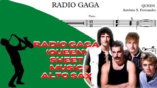 Radio Gaga - (Queen) Sheet Music Alto Sax