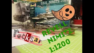 ОТ А ДО Я !СБОРКА И ПОКРАСКА АВИАНОСЦА NIMITZ USS REVEL 1/1200