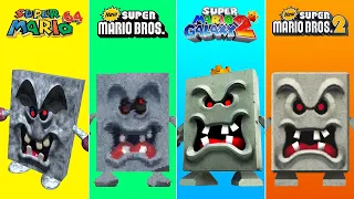 Evolution of Whomp in Super Mario Games (1996-2021)