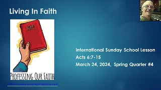 International Sunday School Lesson March 24, 2024