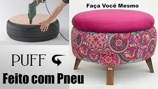 DIY PUFF FEITO COM PNEU USADO