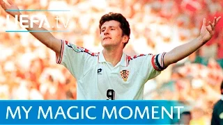 Davor Šuker's chip at EURO 96: Croatia v Denmark