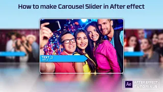 How to make Carousel slideshow in After effect | after effects carousel animation