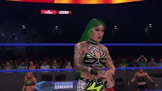 WWE2K22 SMACKDOWN 6 WOMAN BATTLE ROYAL / WINNER FACES DAKOTA AT RR