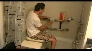 Paraplegic shower transfer