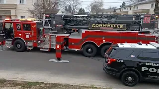 report of a apartment fire