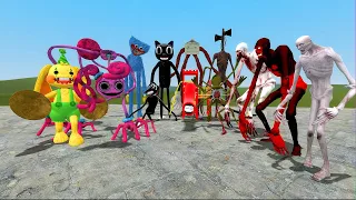 ALL POPPY PLAYTIME CHAPTER 2 CHARACTERS VS TREVOR HENDERSON CREATURES VS SCP-096 in Garry's Mod!