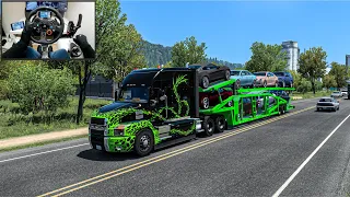 Luxury Car Carier Transport - American Truck Simulator - Logitech G29 Setup + Handbrake