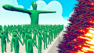 100x ZOMBIE + 1x GIANT vs 1x EVERY GOD - Totally Accurate Battle Simulator TABS