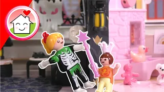 Playmobil Familie Hauser - schwarz oder rosa - Halloween oder Prinzessin mit Anna und Lena