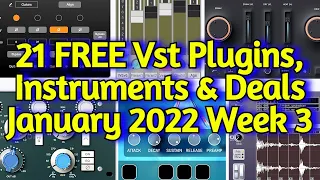 21 Best New FREE VST PLUGINS, Vst Instruments, SAMPLE PACKS & Huge Deals - JANUARY 2022 Week 3