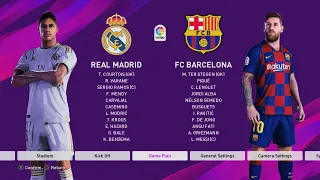 PES 2020 - Real Madrid VS Barcelona Full Match Gameplay