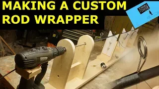 Making  a custom fishing rod power wrapper from a cordless drill