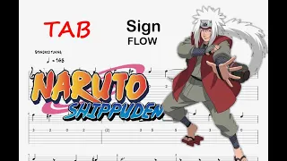 【TAB】(Naruto Shippuden OP6) FLOW - Sign / guitar tutorial / piano sheet