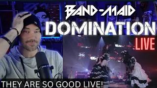 Metal Vocalist - BAND-MAID DOMINATION LIVE ( FIRST TIME REACTION )