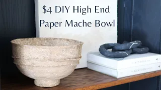 DIY HIGH END PAPER MACHE BOWL