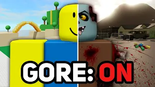 I Found the MOST BLOODY Roblox Games.. (Combat Warriors, RedBox, Neighborhood War)