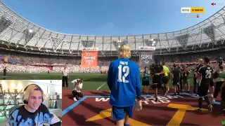 xQc reacts to his POV of The Sidemen Match