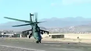 Вертолет Ми-24 совершает супер агрессивный взлет | Mi-24 NATO making Unbelievable running takeoff