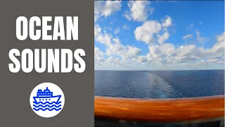 Ocean Sounds ASMR - Cruise Ship Balcony View - No Talking or Music