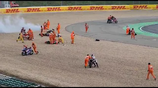 Portimao 2022 Moto2 Crash