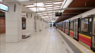 Metro Warszawa Stacja metra Płocka / Warsaw Płocka metro station - Siemens Inspiro - 17.04.2020