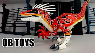 CUSTOM ZURU ROBO ALIVE RAPTOR | VELOCIRAPTOR | DINOSAUR | OB TOYS GLOW IN THE DARK DINO TOY REPAINT