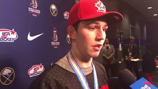 1/5/2018: Tyler Steenbergen post-game interview (2018 WJC gold medal game)