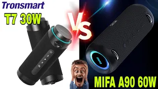 Tronsmart T7 30W ou MIFA A90 60W?  Fiquei SURPRESO com o resultado! Assistam!🫣🔊