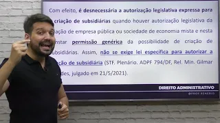 Alienação de empresa subsidiária - Essa só acerta quem conhecer o julgado do STF.