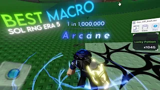 BEST AFK MACRO FOR SOL RNG NEW UPDATE ERA 5 | INFINITE POTIONS, COINS SHOWCASE