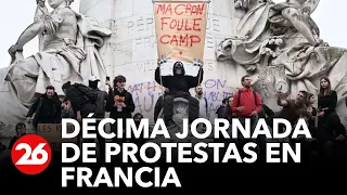 FRANCIA | Décima jornada de protestas contra la reforma de pensiones de Macron