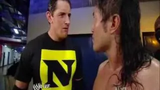 Wade Barett talks with Chris Jericho and The Nexus attacks Yoshi Tatsu (RAW 07 12 2010)