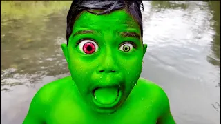 HULK BOY Funny Transformation Wrong color | Hulk transformation