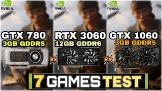 GTX 780 vs RTX 3060 vs GTX 1060 | 7 Games Tested !