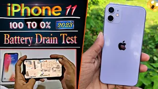 iPhone 11 Battery Drain Test 2023 | Shocking Result 😱) iPhone 11 in 2023