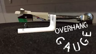 Turntable Cartridge Alignment with Overhang Gauges and S-Shaped Tonearms