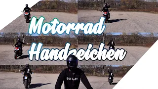 Motorrad Handzeichen - Welche gibt es und was bedeuten sie