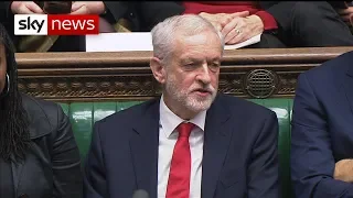 Watch: Jeremy Corbyn appears to call the PM a "stupid woman"