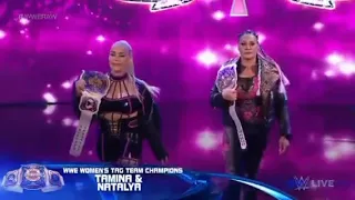 19TH July Raw Natalya & Tamina Entrance