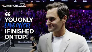 Roger Federer On Life After Tennis, Performing With Coldplay & More Carpool | 2023 Laver Cup