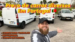 Preços de carros DIVERSOS Em Portugal 🇵🇹 ( carros para trabalho /motorhome /utilitários)