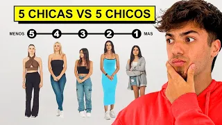 Quién es la más Atractiva? 5 Chicos VS 5 Chicas!