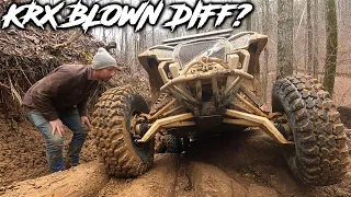 KRX on 35's Blows Front Diff! | Stoney Lonesome The ledges, Yella Hammer, & Random Climbs!