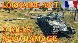 Lorraine 40 t  9 Kills, 8200 Damage ★  Pilsen ★ World of Tanks