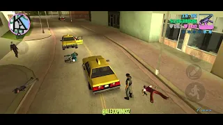 GTA- Vice City - Taxi Driver Throws Tommy Into BlueHell ( 2 ) 🔥Glitch
