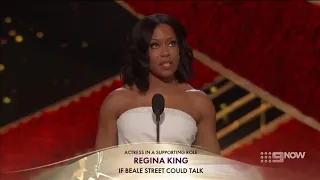 Regina King winning Best Supporting Actress for If Beale Street Could Talk